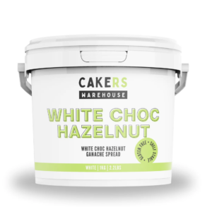 White Choc Hazelnut Ganache Spread 1kg