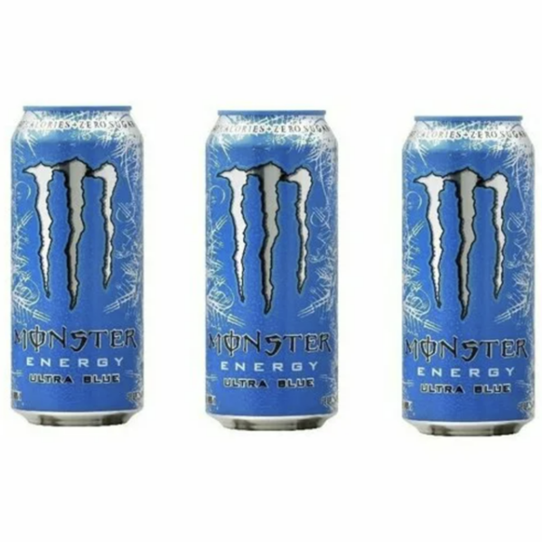 Blue monster energy drink